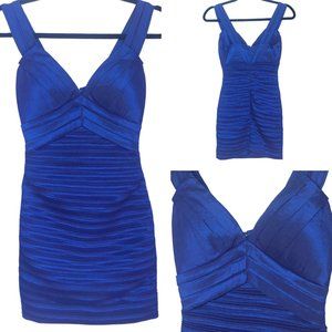 Blue Bandage Bondycon Dress - Sz Small